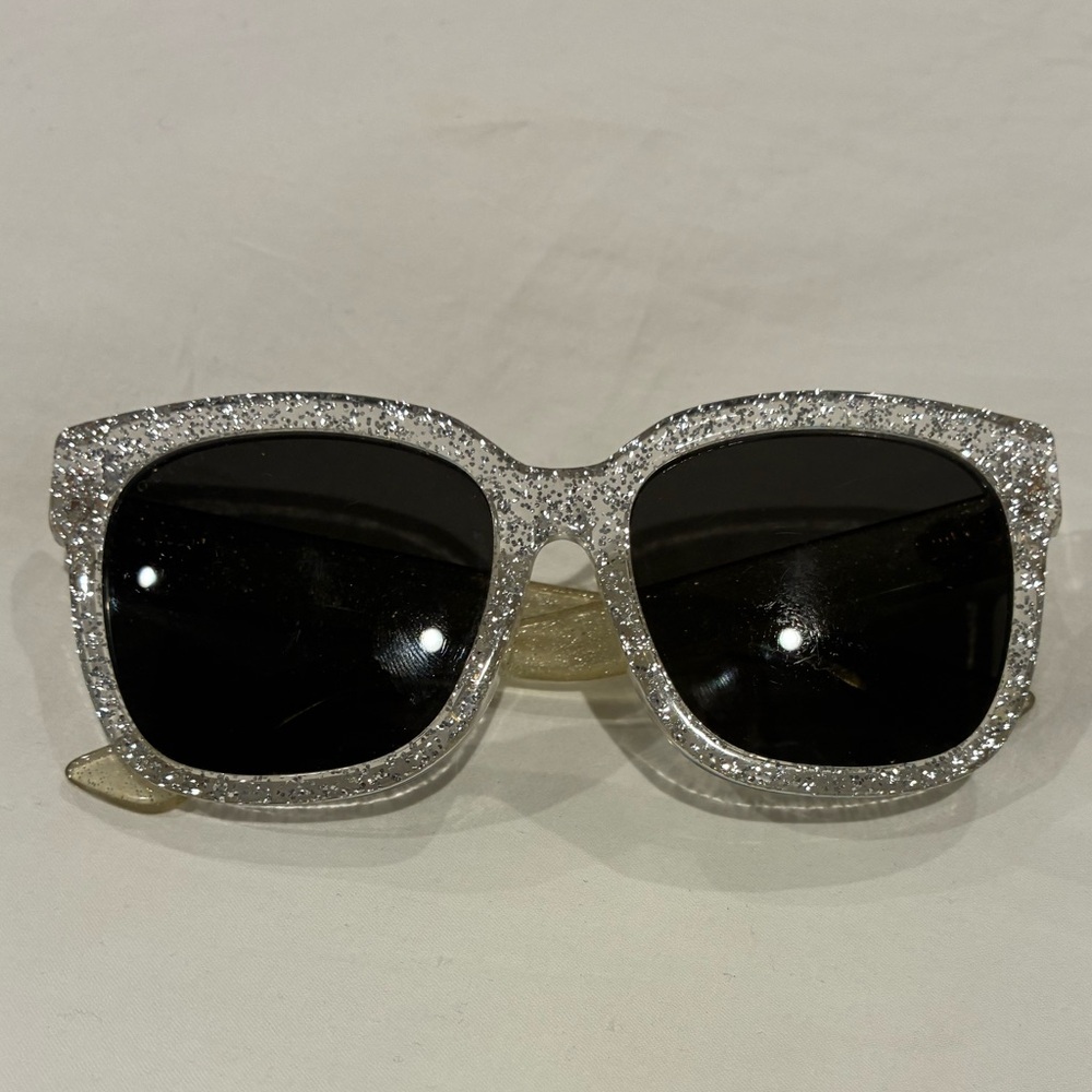 Gucci Silver & Gold Glitter Sunglasses Unisex